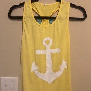 Ladies racerback tank with bow. So cute!!